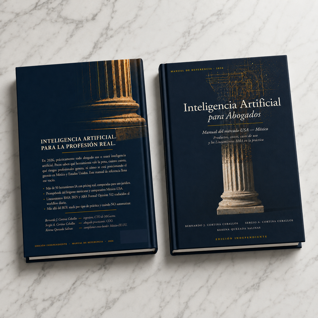 Portada y contraportada del libro Inteligencia Artificial para Abogados